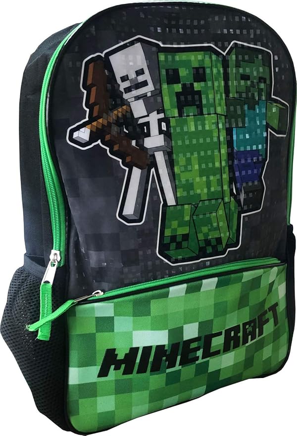 Kids Childrens Official Minecraft Backpack School Bag Amazon.co.uk