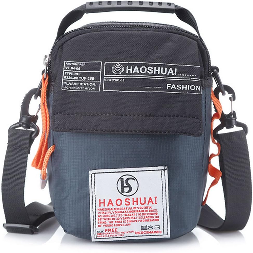 Waterproof Shoulder Bag Small Messenger Bag Handbag Mobile Phone Pouch Cross Body Bag Belt Purse with Shoulder Strap for Outdoor Sport Travel Hiking Camping Navy Blue