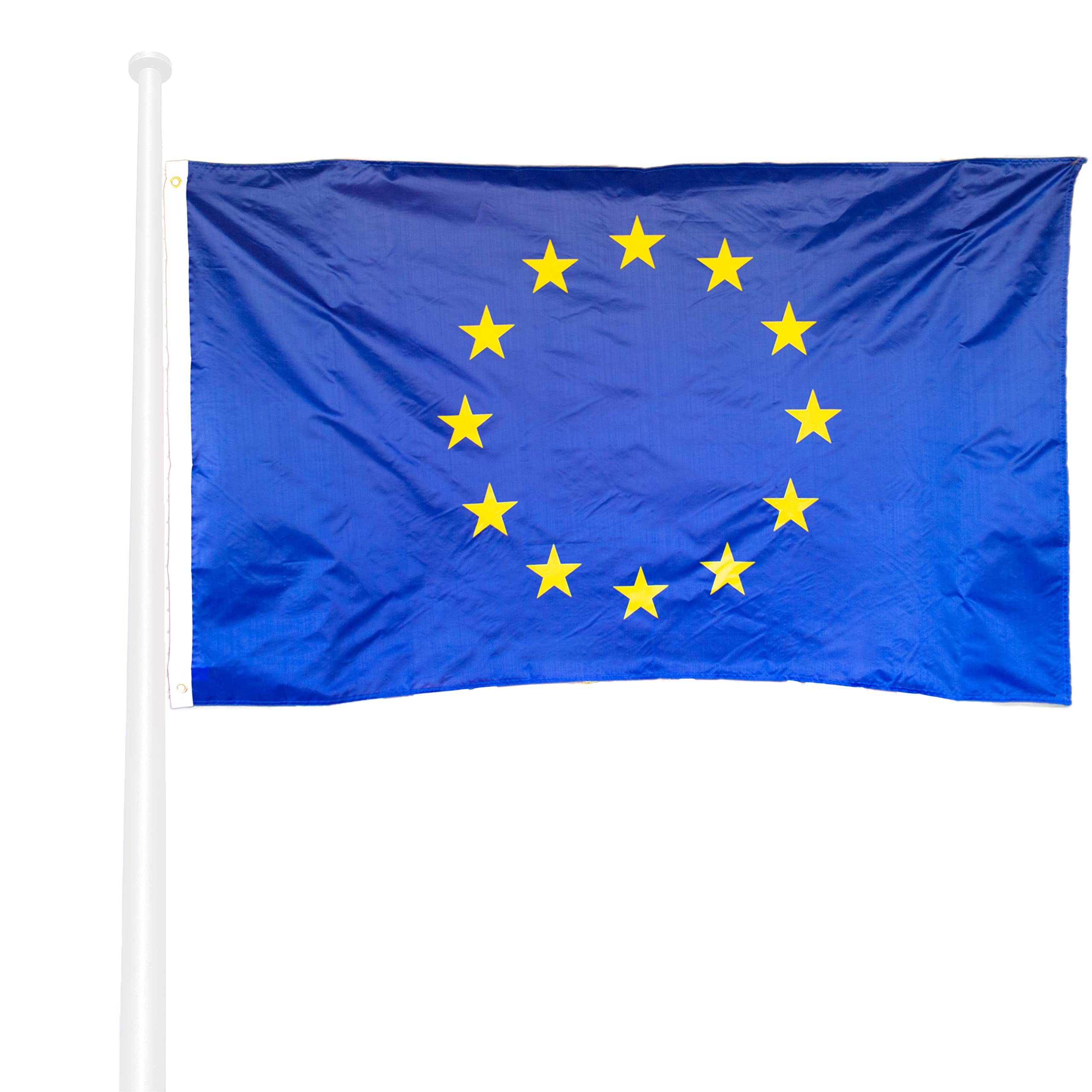 KliKil European Union Flag – 150 x 90 cm Polyester – UV and Water Resistant – Easy Installation with 2 Metal Eyelets – Ideal for Celebrations, Decorations and Events