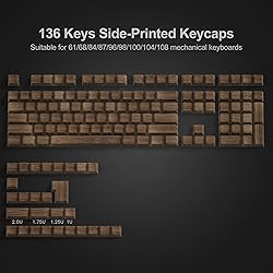 dagaladoo Shine Through keycap Set,Double Shot PBT