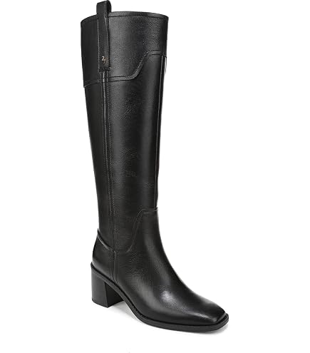 narrow calf black dress boots Naturalizer Womens Ontime Knee High Boot Leather 7 M a snip toe Glendale BFCM Poster Girl Floral Charlotte Color:rosewood