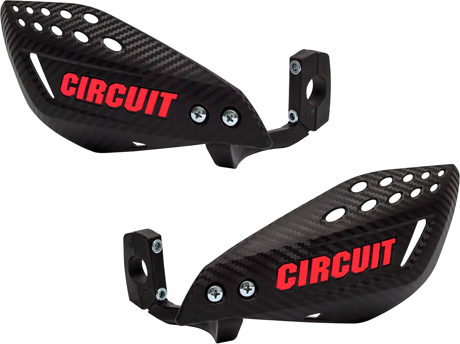 Circuit Equipment PM061-2DA Handguard Vector Carbon Nylon Rod Carbon/Fluor Red, Carbon / Fluor Red