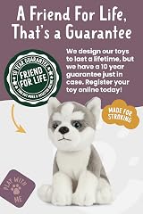 Living Nature Husky Puppy Soft Toy 16cm Educational Facts view 6