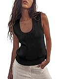 Saodimallsu Womens Summer Sweater Vest Sleeveless