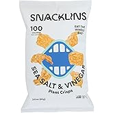 SNACKLINS Sea Salt and Vinegar Plant Crisps, 3 OZ