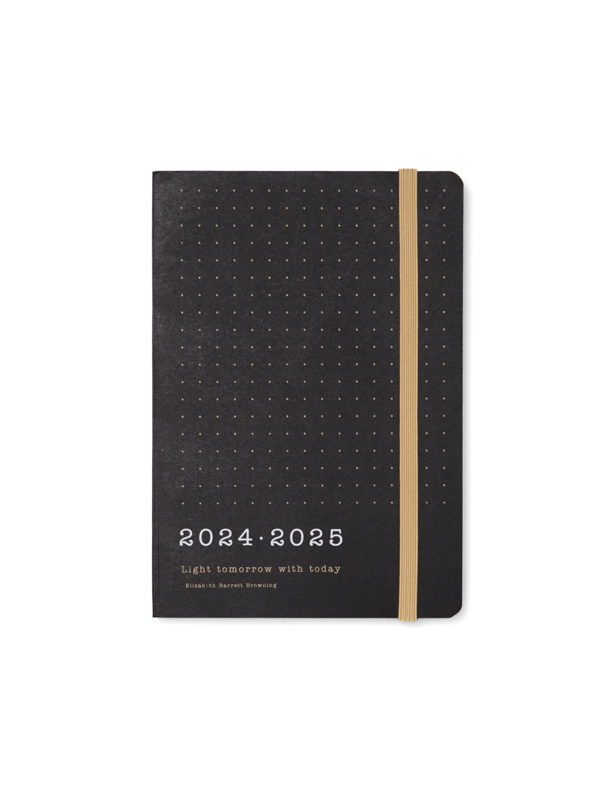 Letts of London Eco Writers Quotes A6 academic 2024/2025 day to a page with appointments diary - black kraft