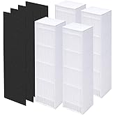 GoKBNY 4-Pack HFD-010/HFD-110 Replacement Filter Compatible with Honey-Well HFD-010 and HFD-110 Purifiers