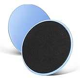 Krightlink Exercise Core Sliders Core Sliding Discs, Dual Sided Workout Sliders for Full Body Workout on Carpet or Hardwood Floor, Training Abdominal Core Strength (Blue - 1 Pair)
