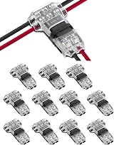 QWORK 12PCS Solderless T Tap Wire Connectors Quick Splice 20-22 AWG 0.35-0.5mm² view 1