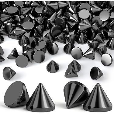 Rivets à Vis Pour Cuir - 10 Sets De 15x7,5mm, Tête Ronde Creuse Noire - Marque Uxcell