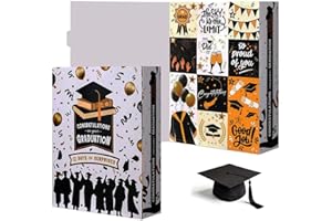 12 Days Graduation Countdown Advent Calendar Empty Gift Box, Luxury Paper Grad Box Fill It Yourself Surprise Packaging for Gr