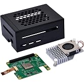 GeeekPi AI HAT+ Build-in Hailo AI Accelerator with Metal Case &amp; Active Cooler for Raspberry Pi 5 (26 Tops)
