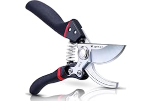 Kynup Pruning Shears, Gardening Tools, Garden Shears, Heavy Duty, Stainless Steel, Soft Grip Handle, Garden Pruning Scissor f