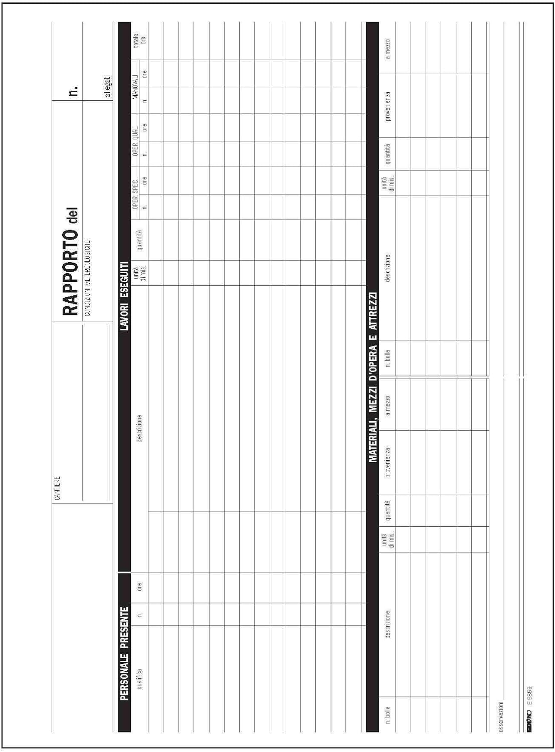 EDIPRO - E5859 - Block Construction site Ratio 100 Sheets Hand use 9,9x22, White or Ivory - Image 3