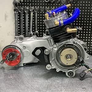 Amazon Com Motor De Carreras Dio Af18 125cc Con Jiso Gran Agujero 2 169 In Cabeza Forjada Ciguenal 2 248 In 0 236 In Variador De Carrera Mas Largo 3 780 In Tubo De Escape Dio50 Af18 Motor Automotriz