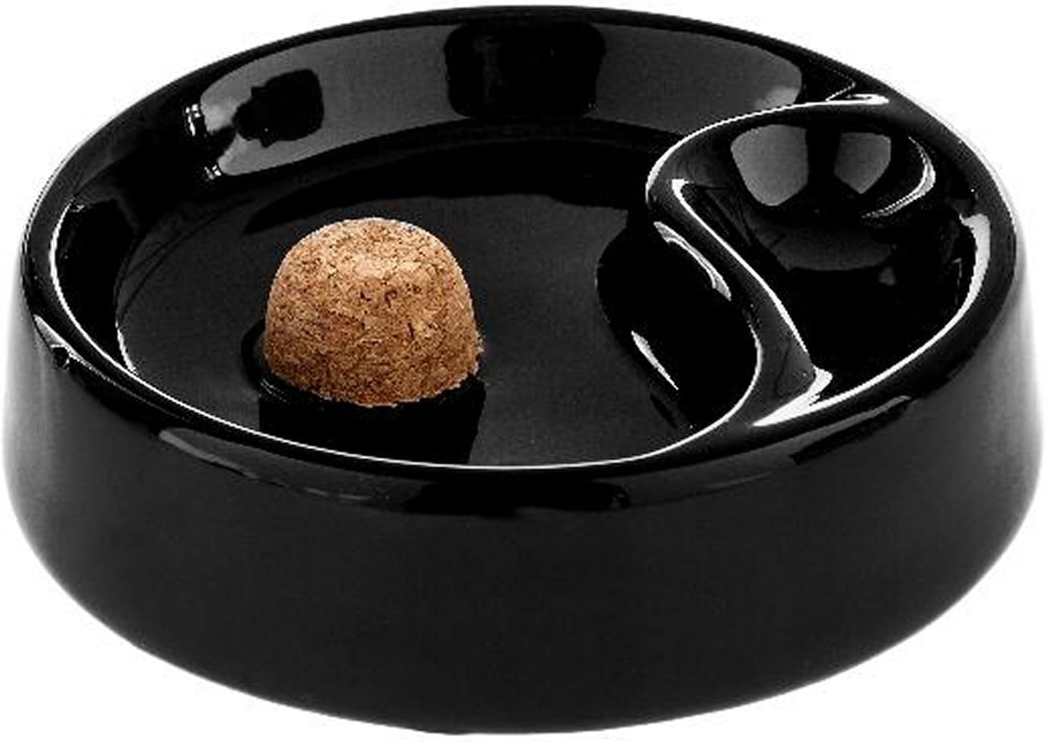 Whistles-Ash Tray Ceramic Shiny Black