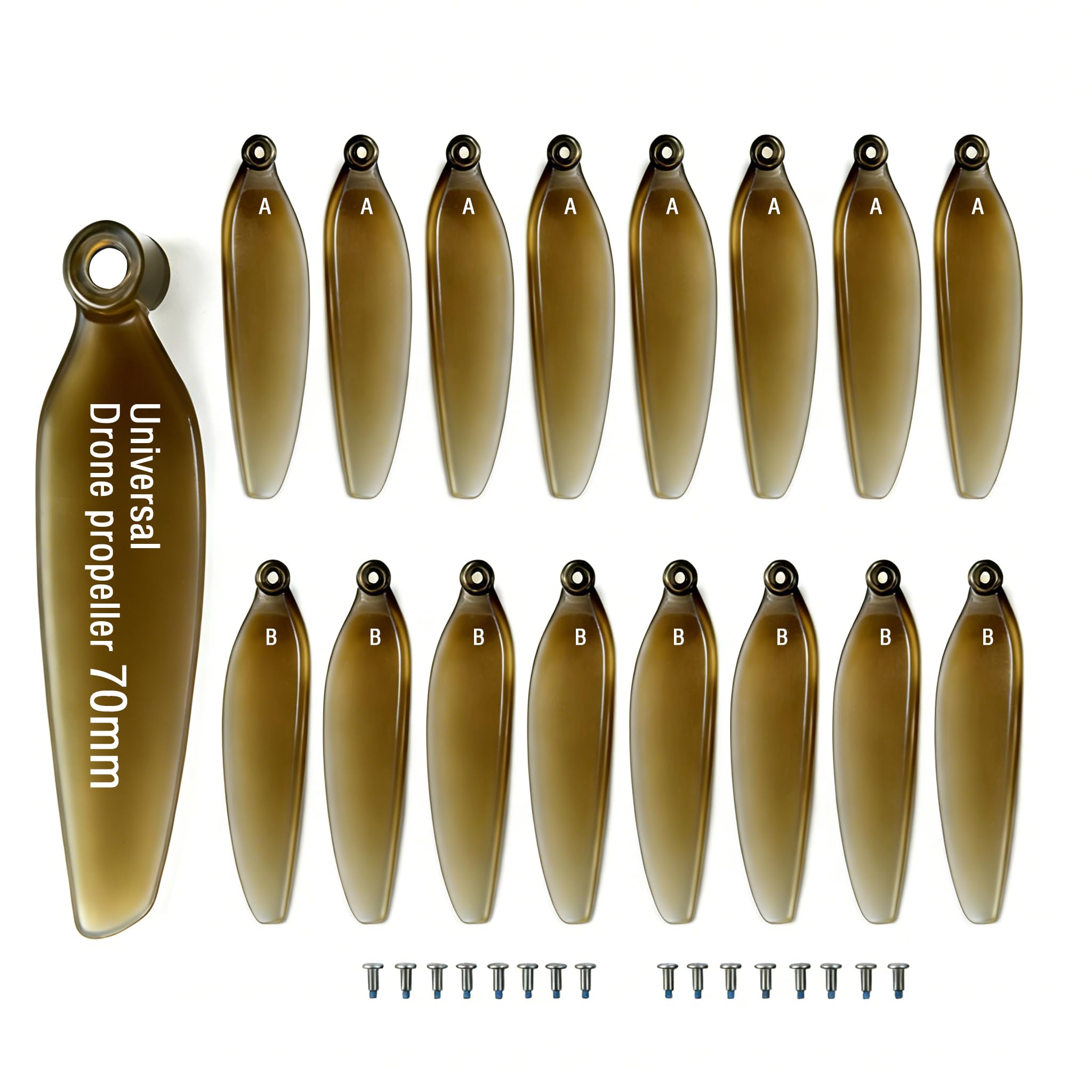 16 PCS Universal Drone Propellers, Low-Noise Quick-Release Foldable Replacement Blades, Durable Spare Parts Kit Compatible with Most Drones U11/F11/X10/PL710/S20/Q10/H11/K24/HK99/YL59