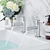 Wasserrhythm Twin Basin Taps Chrome Lead-Free 304 Stainless Steel 1/4 Turn view 2