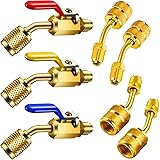 Mudder 7 Pieces Air Conditioning Refrigerant Angled