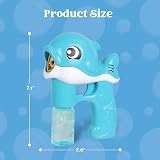 JOYIN 2 Bubble Guns Kit with 4 Solutions Blue Yellow Bubble Blaster view 6