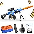 Toy Gun with Soft Bullets Shell Ejecting, Manual Foam Blasters Guns with 60 Bullets, Toy Gun Birthday Gift, Blue