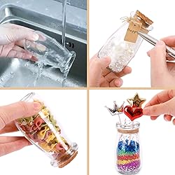 SUPERLELE 24pcs 3.4oz Small Glass Jars with