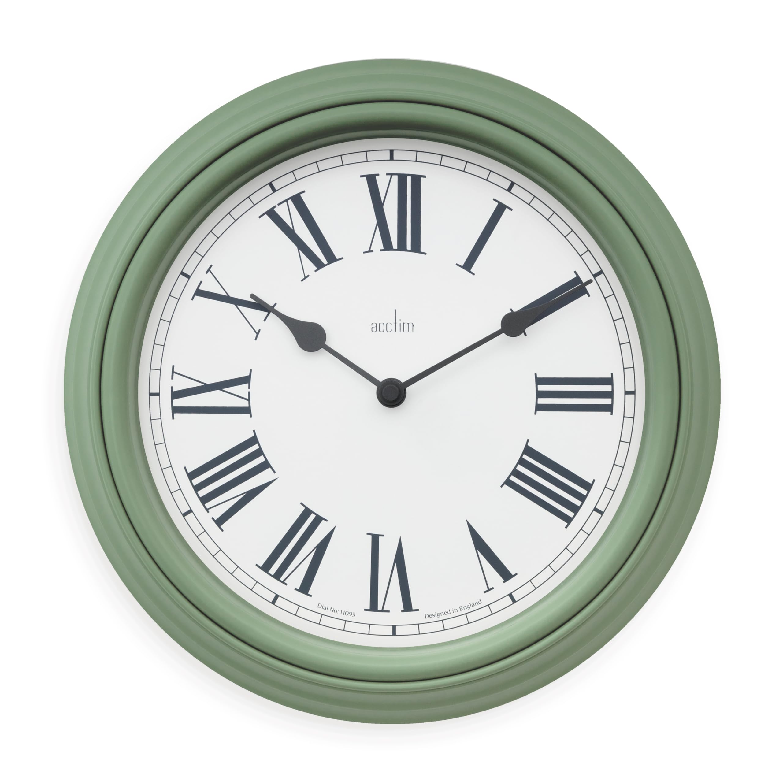 Acctim Devonshire Traditional 28cm Wall Clock (Sage)