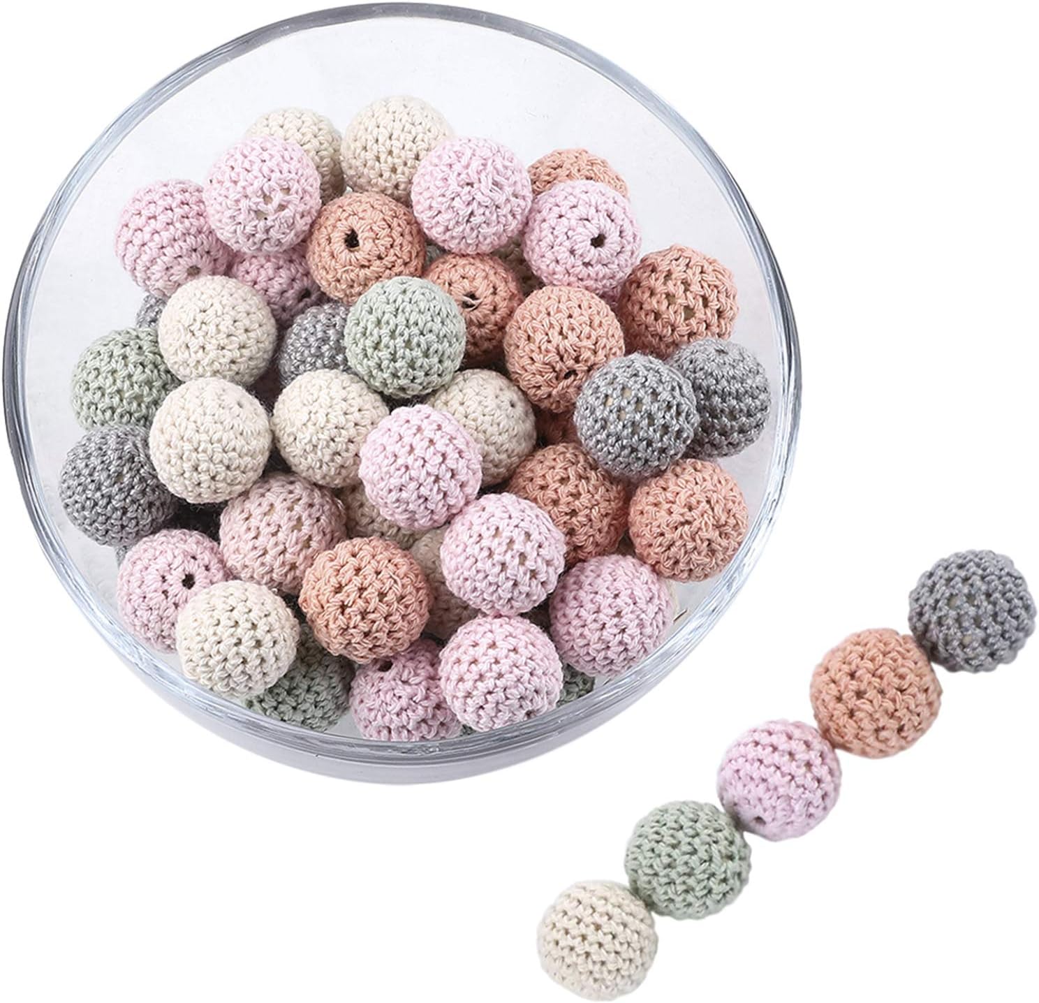 fabric teething necklace