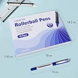 AKARUED Rollerball Pens 16 Pack Blue Gel 0.5mm Quick-Drying Ink view 7