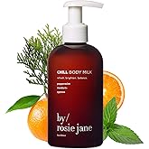 By Rosie Jane Chill Body Milk Skin Care - Milk Toner to Help Tone, Tighten and Hydrate Skin - Body Care Made with Peppermint, Mandarin & Cypress - Helps Promote Anti-Aging & Boost Radiance (250ml)