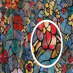 d-c-fix 346-0431-3PKA Self-Adhesive Privacy Glass Window Film, Venetian Garden, 17