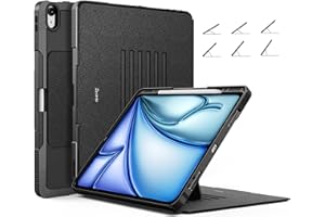 ZtotopCases for New iPad Air 13 Inch Case 2024, Magnetic Stand & Sleep/Wake Cover - Apple Pencil Charging, Full Protective Cover for iPad Air 13”, Black
