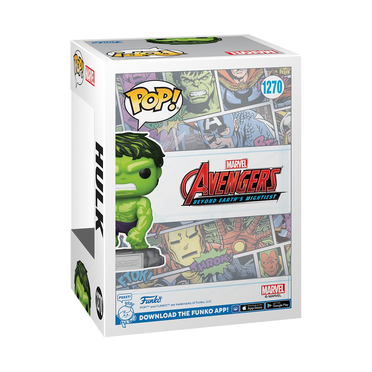 Funko Pop & Enamel Pin: The Avengers: Earth's Mightiest Heroes - 60th Anniversary, Hulk with Enamel Pin - Marvel Comics - Amazon Exclusive - Collectable Vinyl Figure - Gift Idea - Superheroes Fans