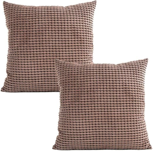 Amazon Com Mocofo Pack Of 2 Corduroy Throw Pillow Cover