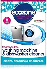 Ecozone Washing Machine & Dishwasher Cleaner Tablets 6 Pack 2-in-1