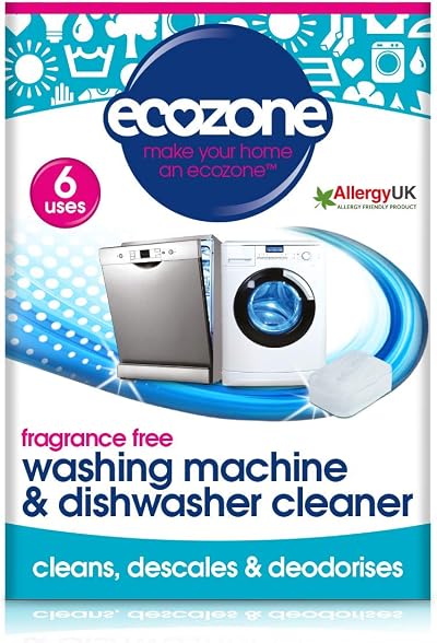 Ecozone Washing Machine & Dishwasher Cleaner Tablets 6 Pack 2-in-1