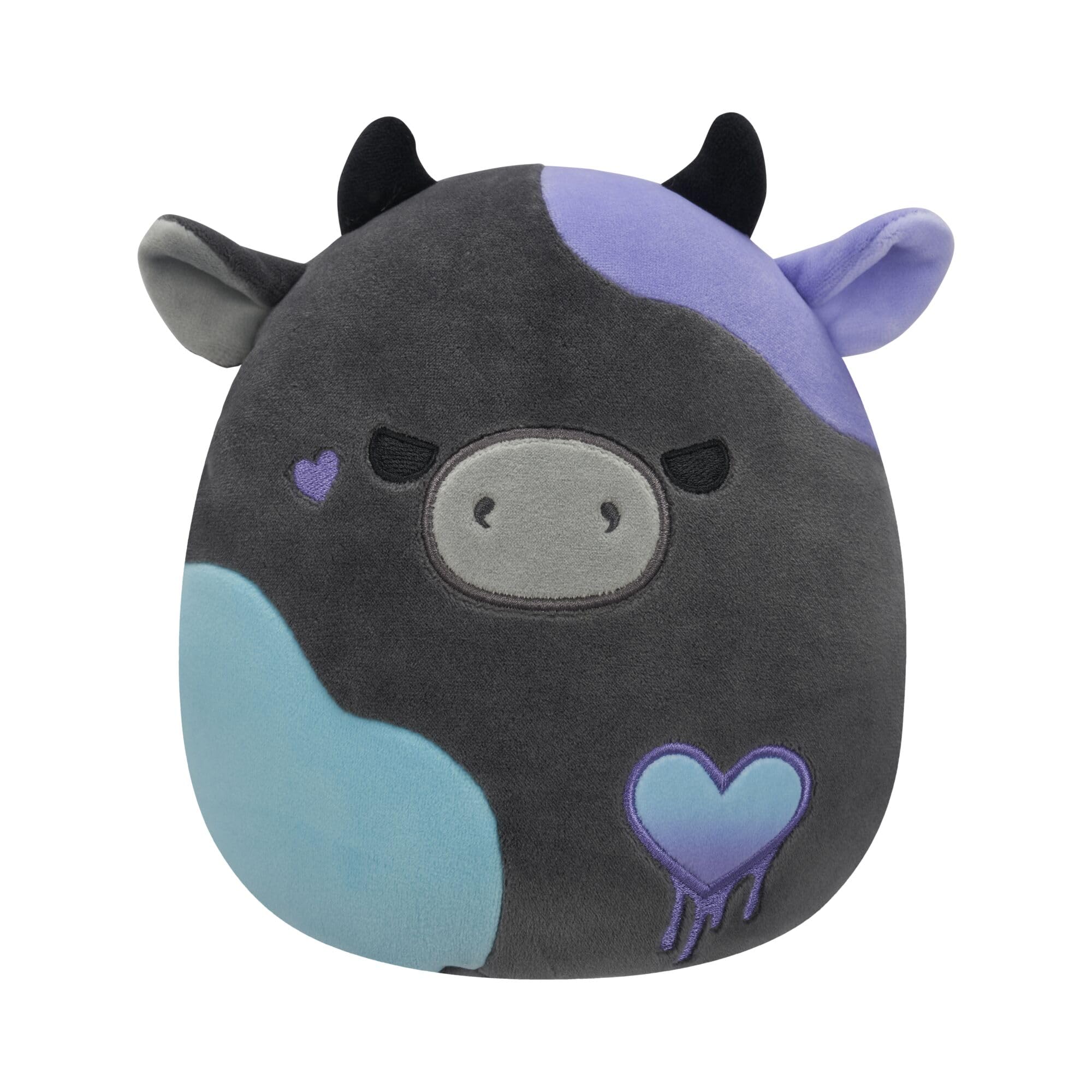 Squishmallows Original 7.5-Inch Smithereens the Charcoal Cow - Valentine's Plush