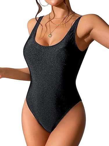 Women's Retro 80s/90s Inspired High Cut Low Back One Piece