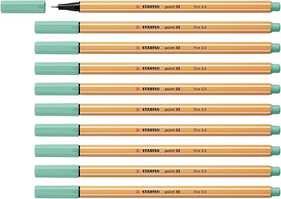 STABILO point 88 Fineliner Pack of 10 Eucalyptus