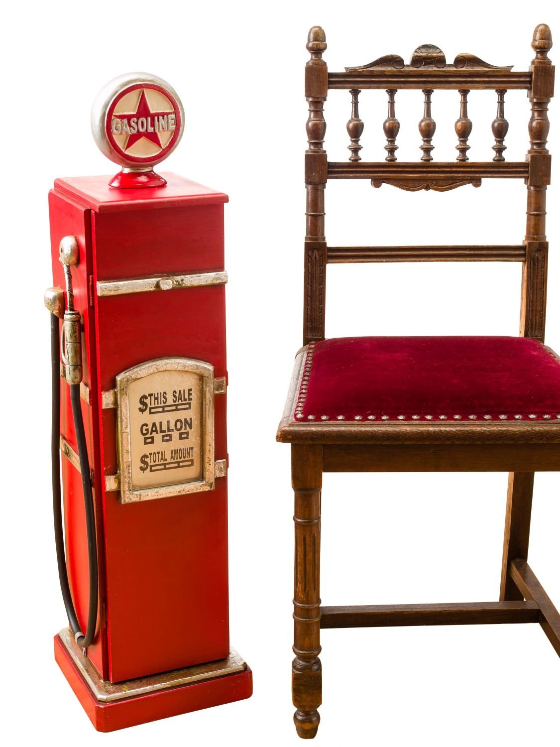 Surtidor de gasolina de la gasolina estanteria gabinete bomba de 87cm