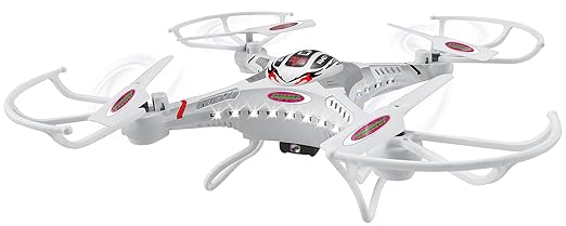 Jamara 422004 - Catro HD Drone Kompass Flyback Turbo 2,4G - HD Kamera (720p), 4 GB SD-Karte, LED, Fernsteuerung mit LCD-Displ