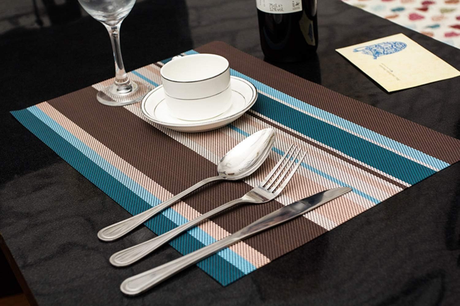 AbeTammy Blue Line 1210 PVC Place Table Mat (1 count)