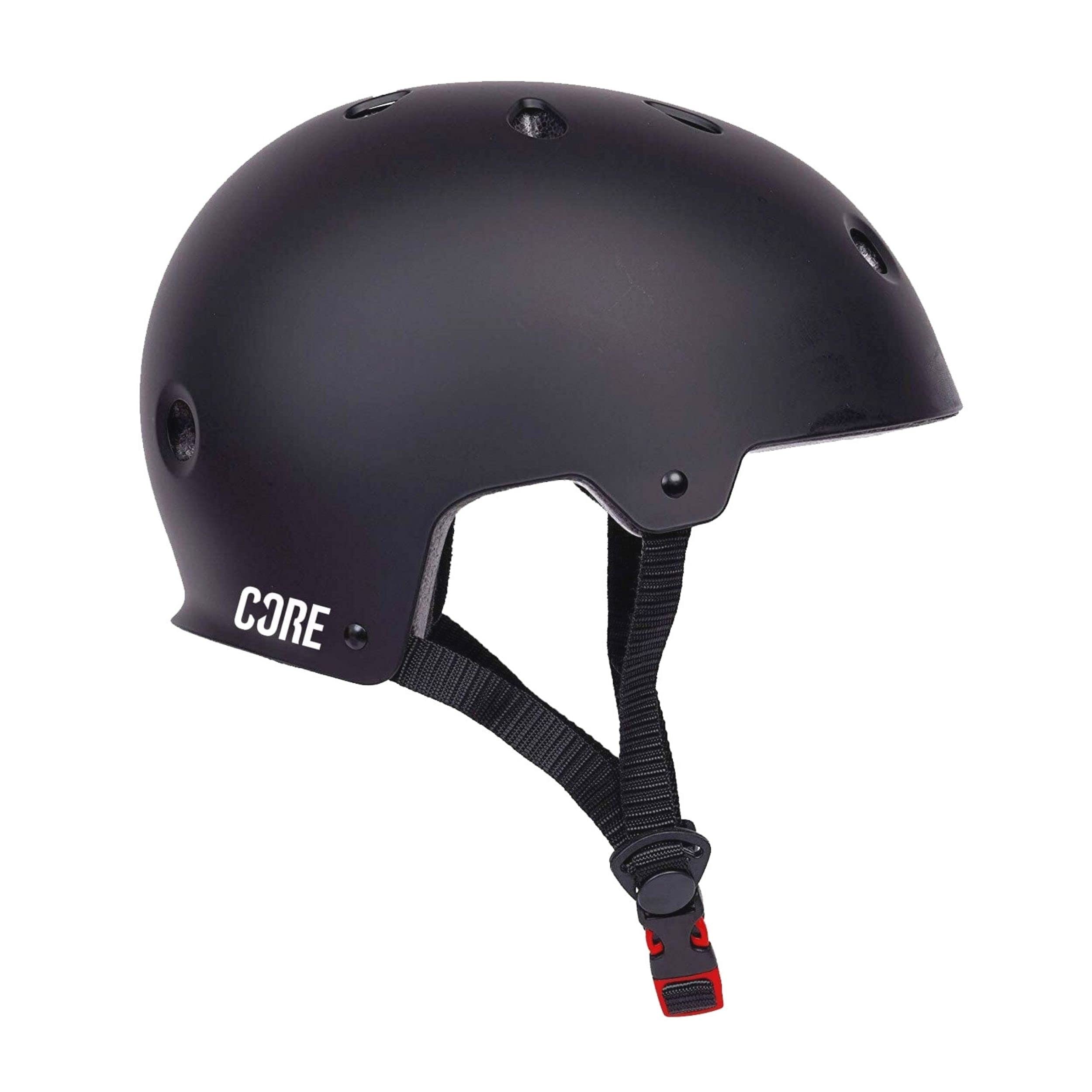 CORE Protection Action Sports Helmet Skate/BMX/Bike/MTB/Roller Derby/Scooter - Black, XS/S