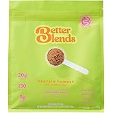 Better Blends Gut-Friendly Protein Powder for Sensitive Stomachs, Low FODMAP, 20g Vegan Pea & Rice Protein with Prebiotic Fiber, Dairy-Free, Gluten-Free, No Gums or Added Sugar - Chocolate Swirl