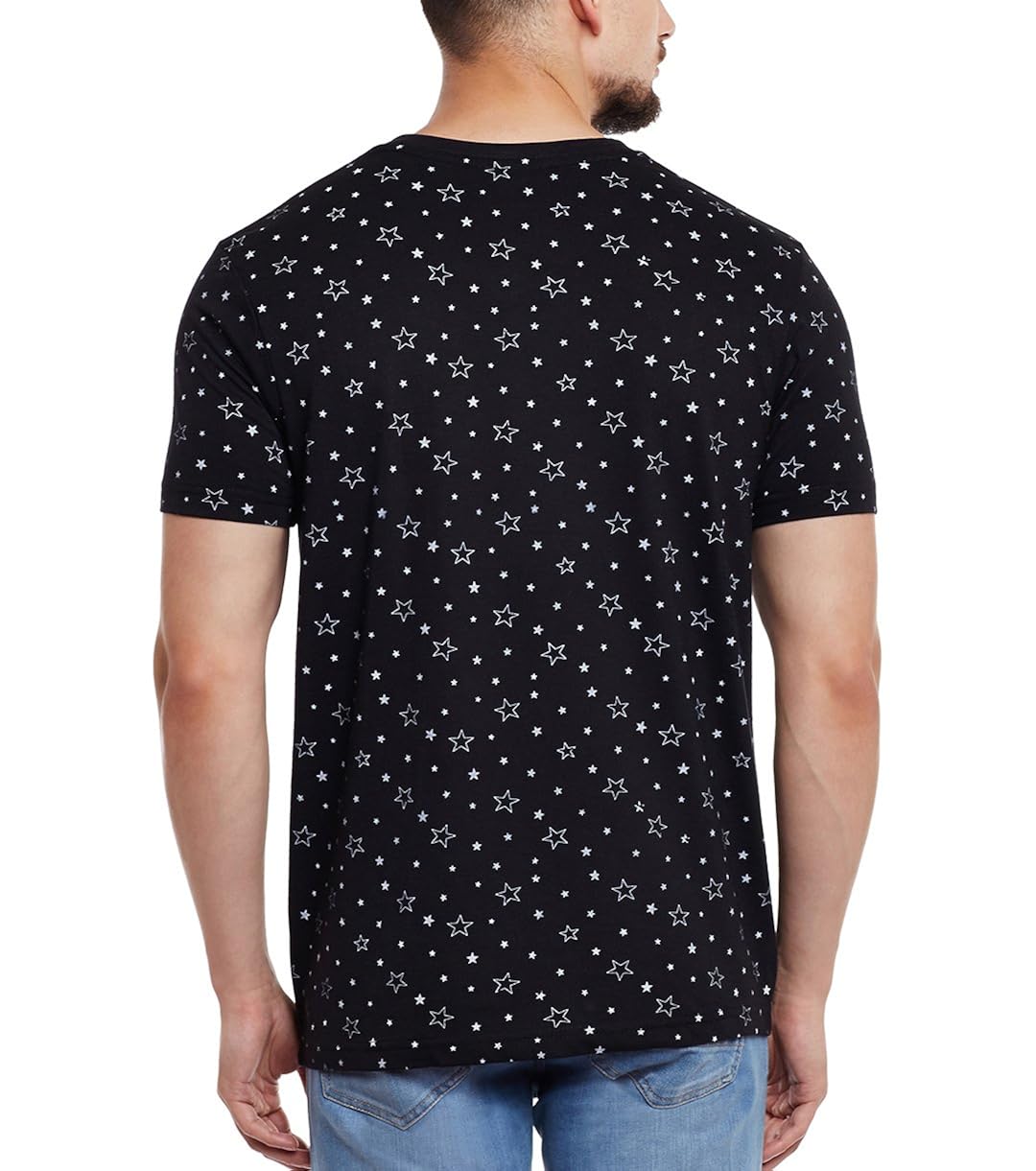 vimal men's printed v neck cotton t-shirt