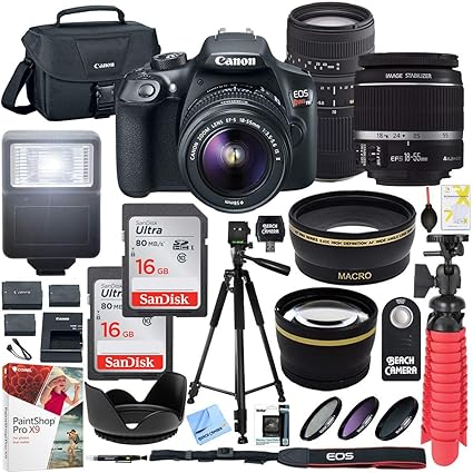 Cámara réflex Digital Canon T6 EOS Rebel con EF-S, 18 – 55 mm, es ...
