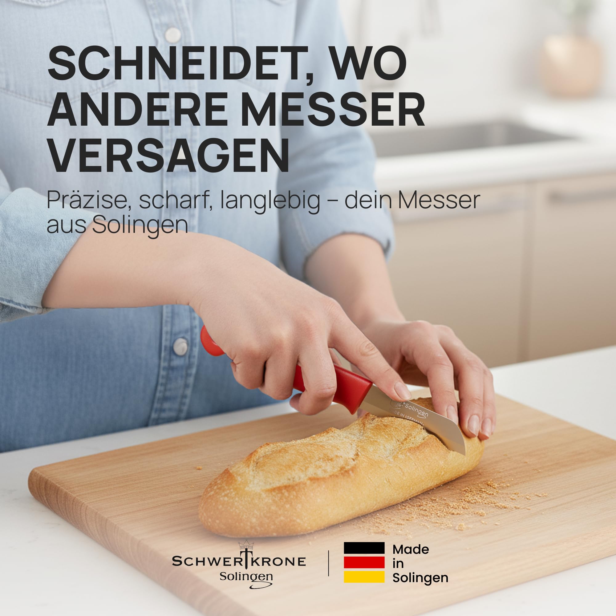 Schwertkrone® Schälmesser 7er Set [MADE IN SOLINGEN - GERMANY] - Gemüsemesser Obstmesser - Küchenmesser klein scharf - Schneidemesser Kartoffelschälmesser - Allzweckmesser (7x bunt - 6cm Klinge) 6