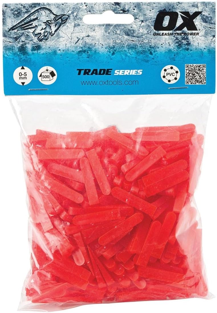 OX Tools OX Trade Wedge Shaped Tile Spacers 5mm 500 pcs