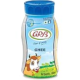 GRB Cow Ghee - Pure Desi Ghee Clarified Butter from 100% Cow&rsquo;s Milk, Traditional Granular Texture &amp; Rich Natural Aroma, Everyday Cooking Ghee, Made in India, 500ml