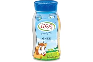 GRB Cow Ghee – Pure Desi Ghee from 100% Cow’s Milk | Rich Aroma, Granular Texture | Clarified Butter | Made in India – 500ml